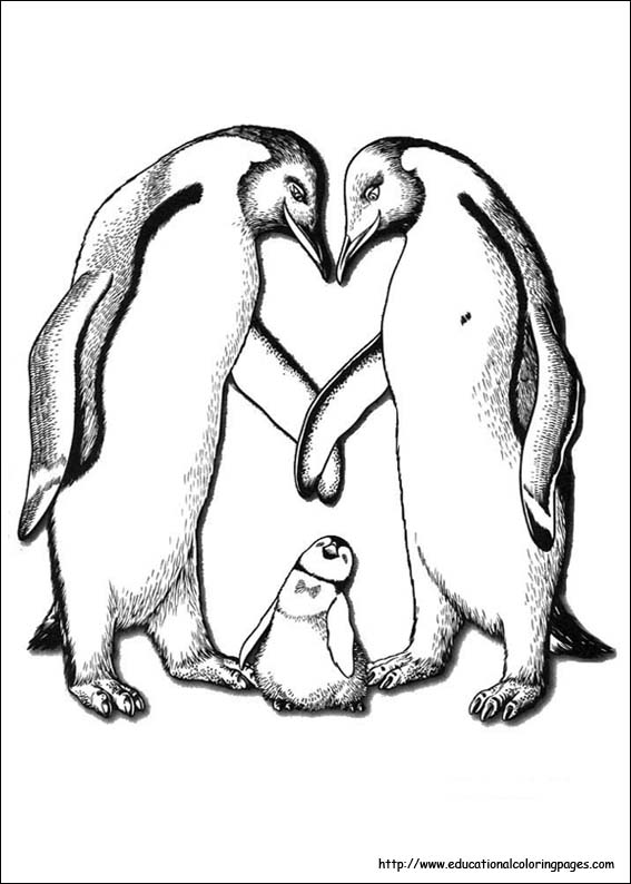 567x794 Happy Feet Coloring Pages