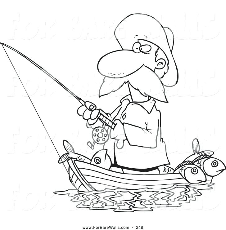 728x742 Jesus And The Fisherman Coloring Page Bass Coloring Pages Fishing
