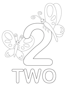 238x320 Number Coloring Pages