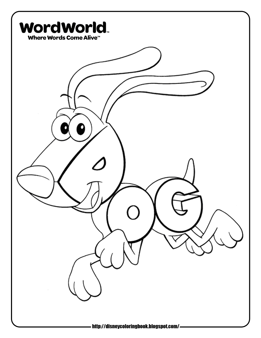 1020x1320 Word World Dog Coloring Pages I Know A Three Year Old Who Will
