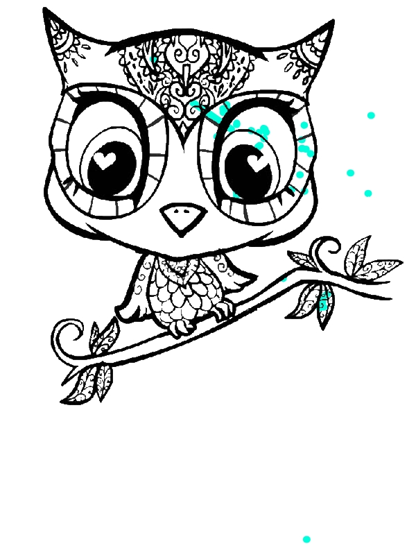600x800 Coloring Pages 12 Year Olds Owl Cartoon Character Coloring Page By