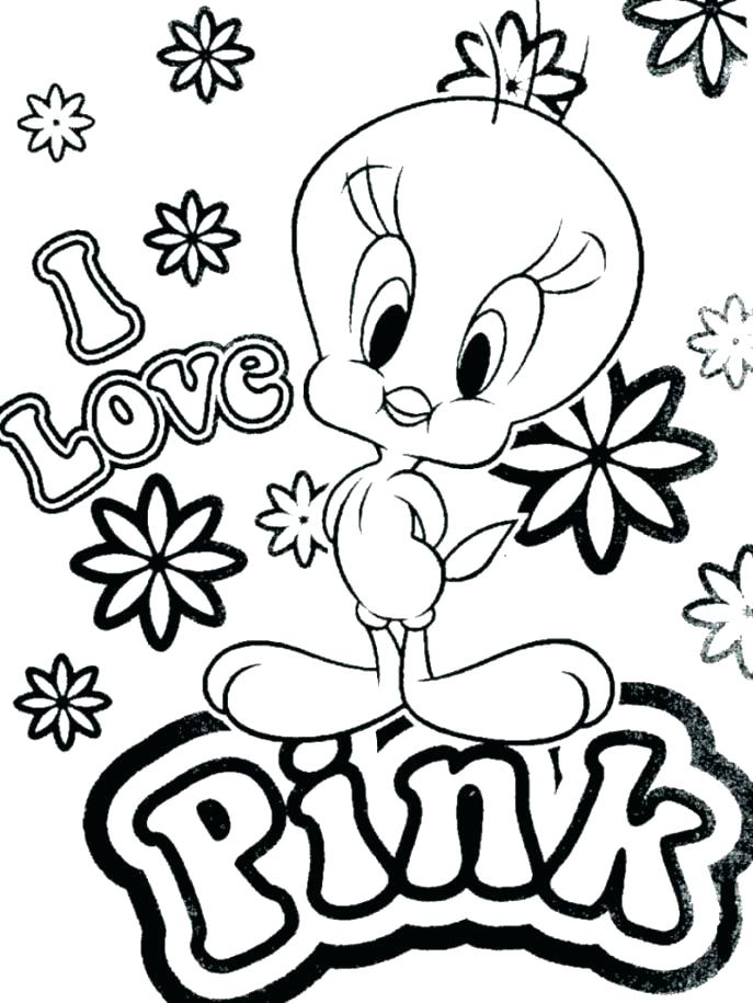 687x915 Printable Girl Coloring Pages