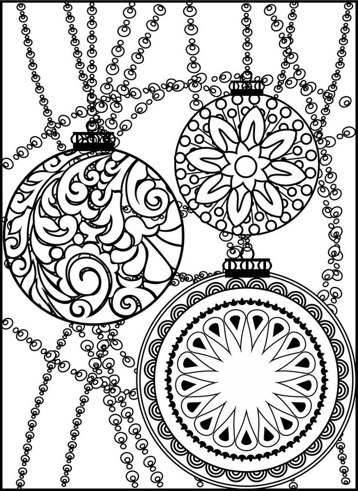 736x1009 Christmas Ornament Coloring Pages Fun Time