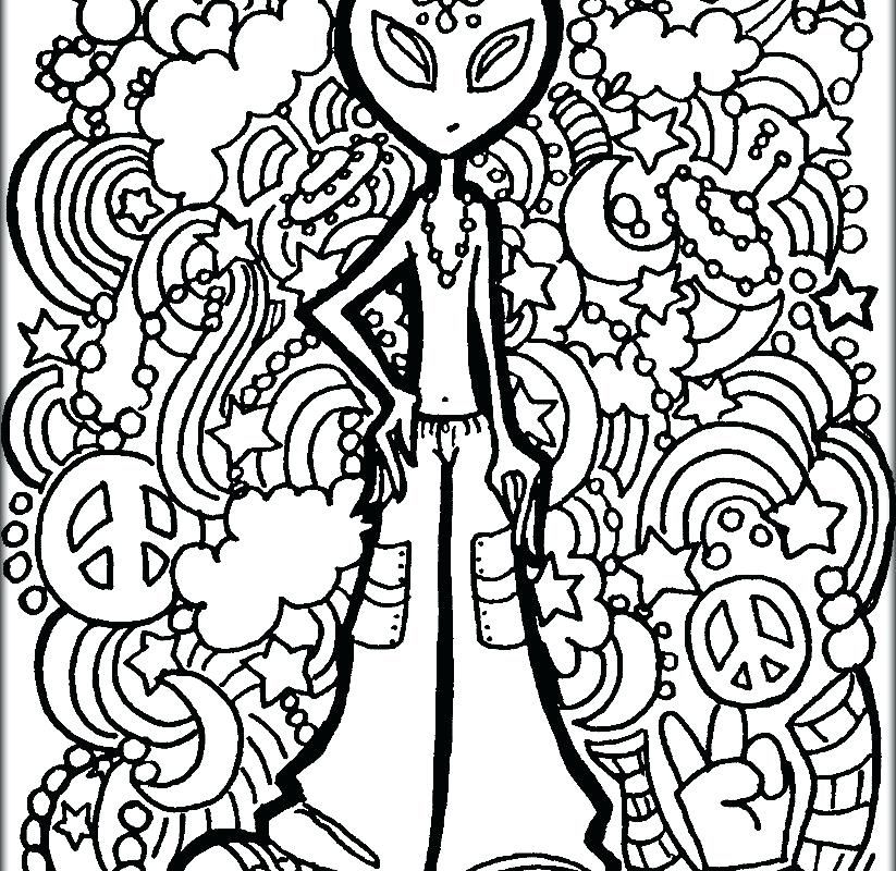 823x800 Coloring Pages For Adults Alien Kids Colouring Pages Color Free
