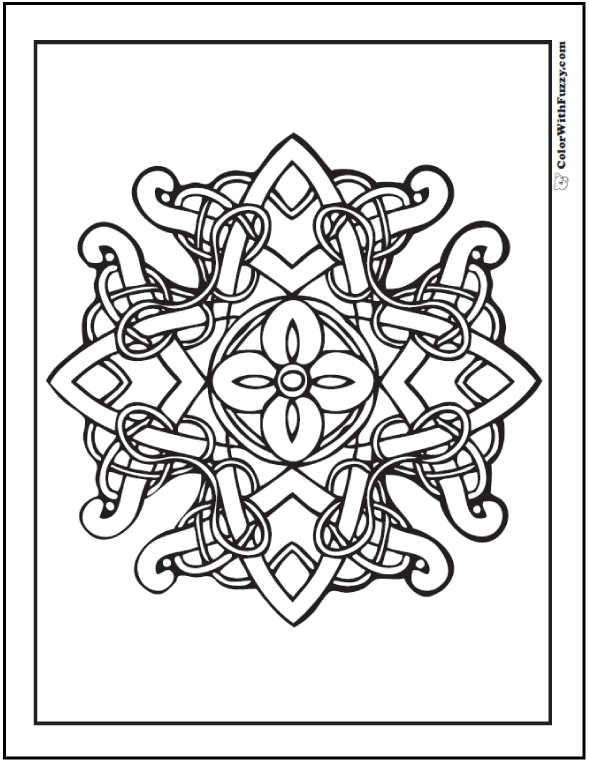 590x762 90 Celtic Coloring Pages Irish, Scottish, Gaelic
