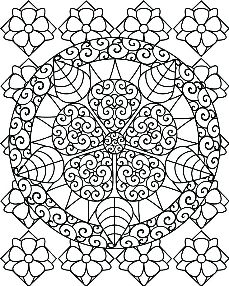 736x920 Difficult Coloring Books Also Printable Abstract Coloring Pages