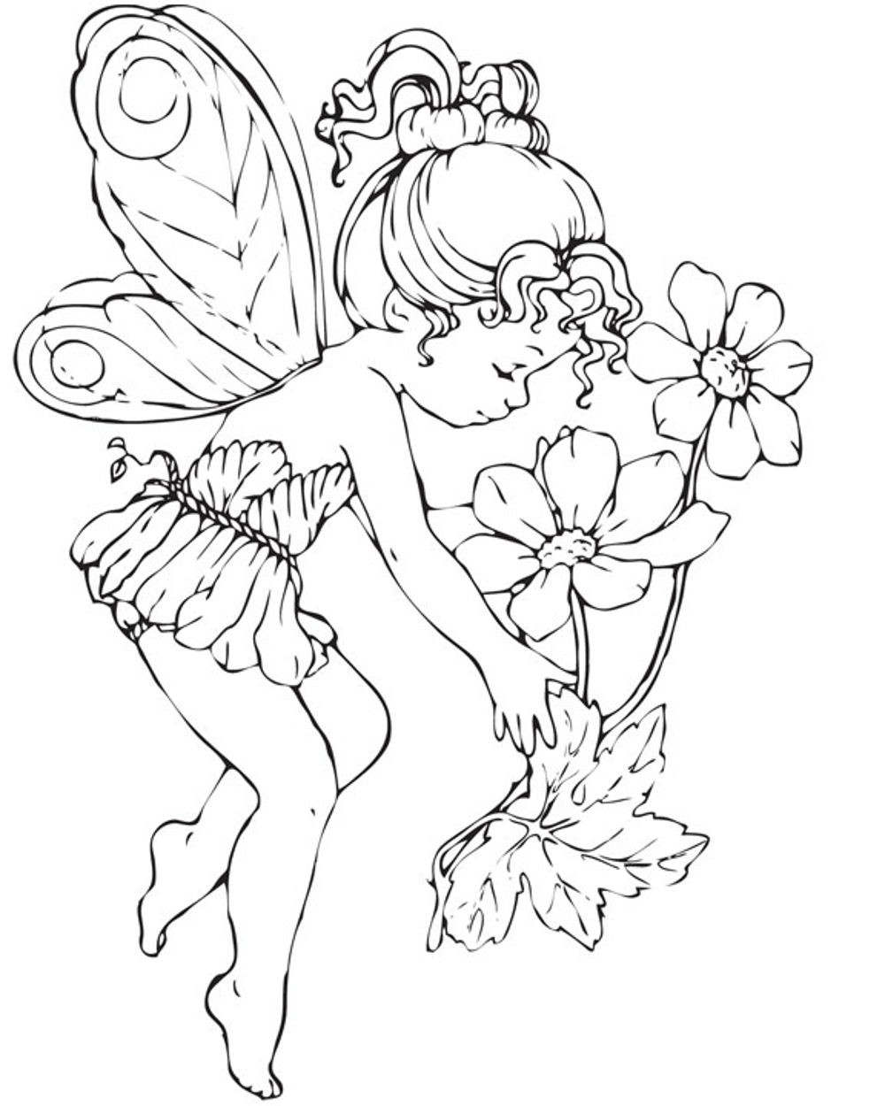 1000x1250 Fairy Coloring Pages For Adults