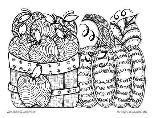 500x386 Autumn Coloring Pages Printable Autumn Coloring Pages For Adults