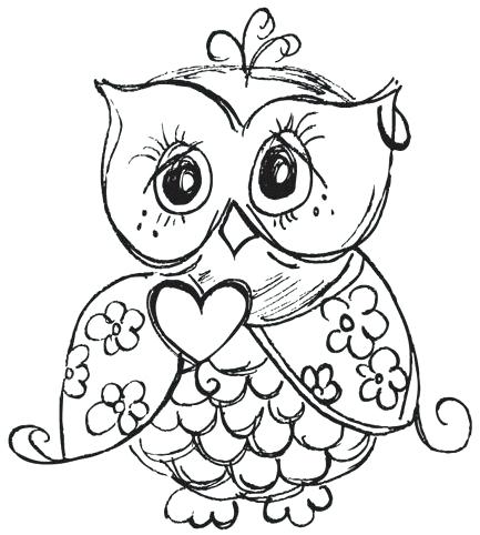 433x482 Owl Coloring Pages For Adults