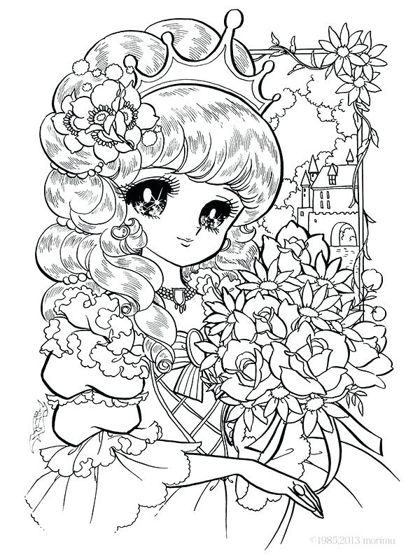 600x800 Color Pages For Adults Manga Coloring Pages For Teens Princess