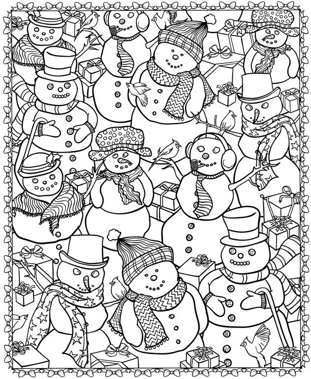 631x770 Christmas Coloring Pages For Adults Pdf