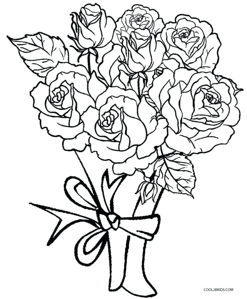 793x960 Printable Rose Coloring Pages Rose Coloring Page Printable Free