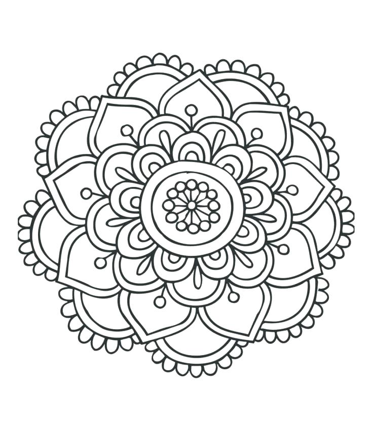736x849 Free Printable Mandalas Coloring Pages Adults Coloring Delightful