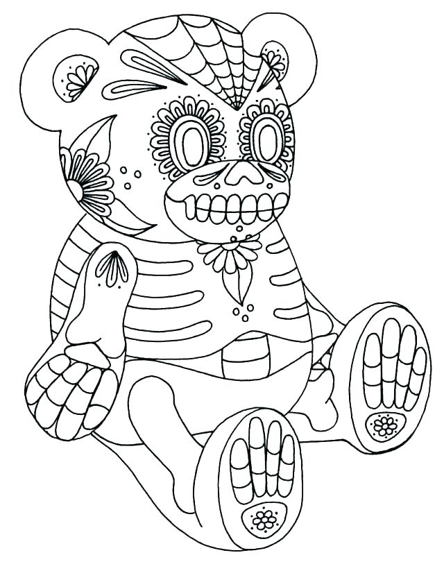 640x823 El Dia De Los Muertos Coloring Pages Coloring Page Coloring Pages