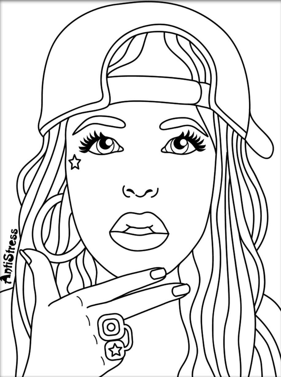 915x1229 Gallery Womens Faces Coloring Pages Drawing Art Gallery Ripping