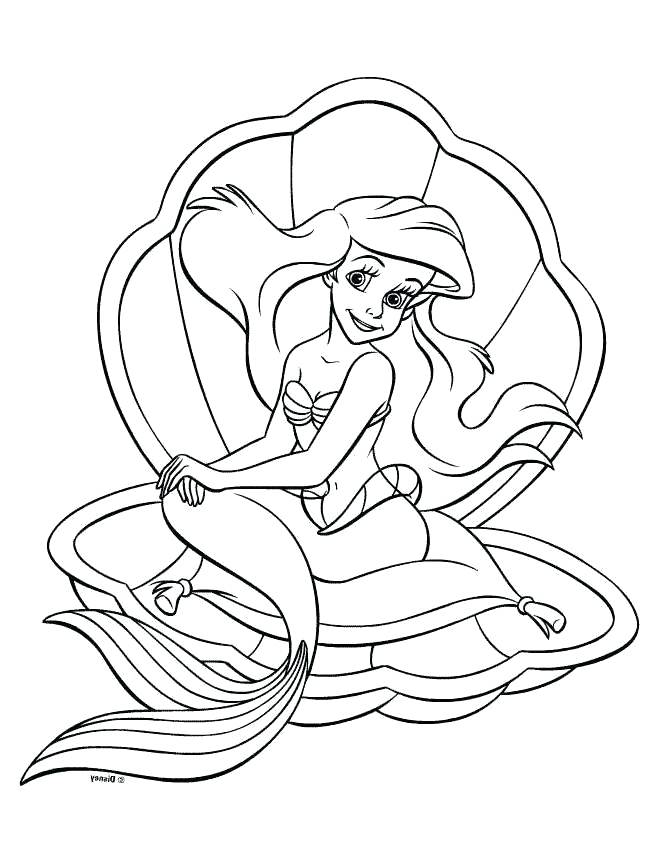 660x847 Coloring Pages Ariel Coloring Page Free Princess Pages To Print