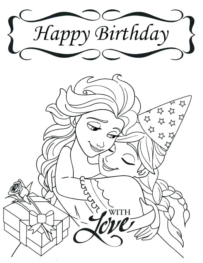 670x867 Happy Birthday Coloring Pages For Grandma Happy Birthday Coloring
