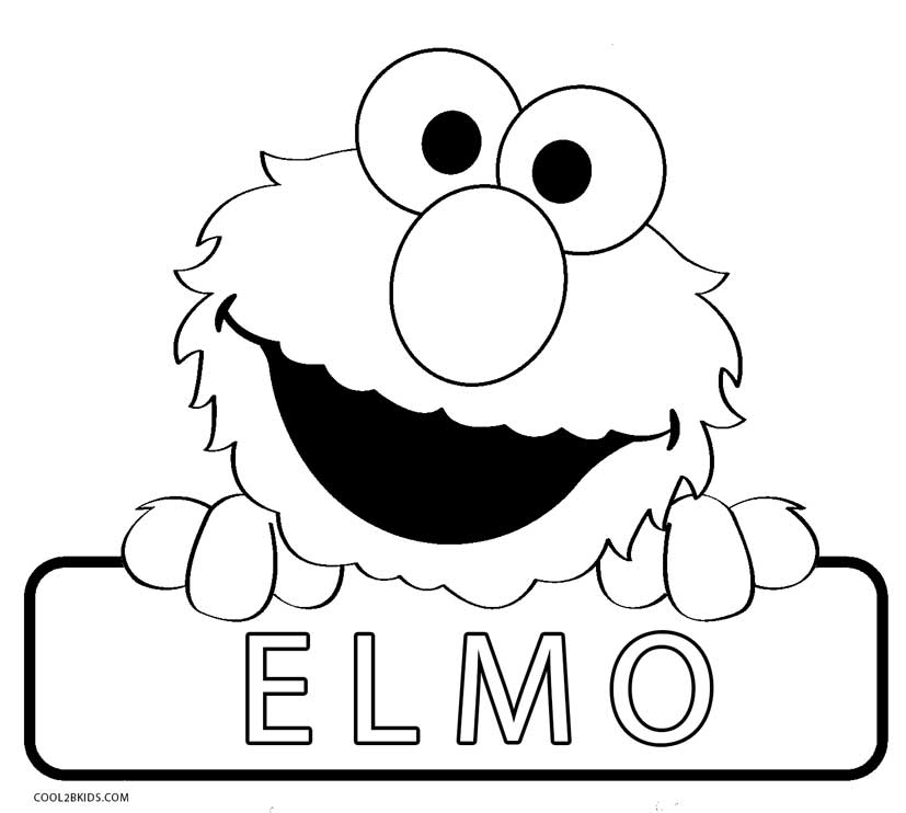 827x742 Printable Elmo Coloring Pages For Kids Cool2bkids