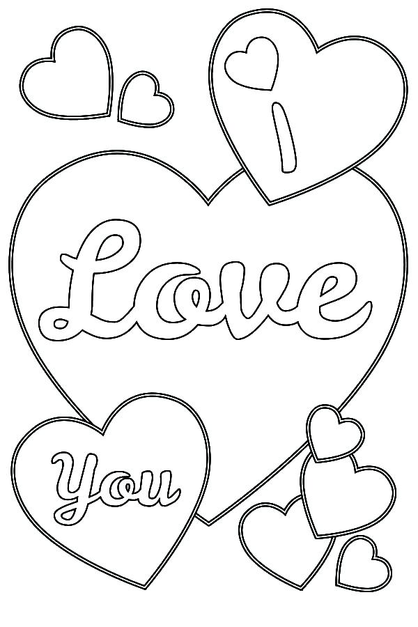 600x900 I Love You Heart Coloring Pages I Love You Boyfriend Coloring