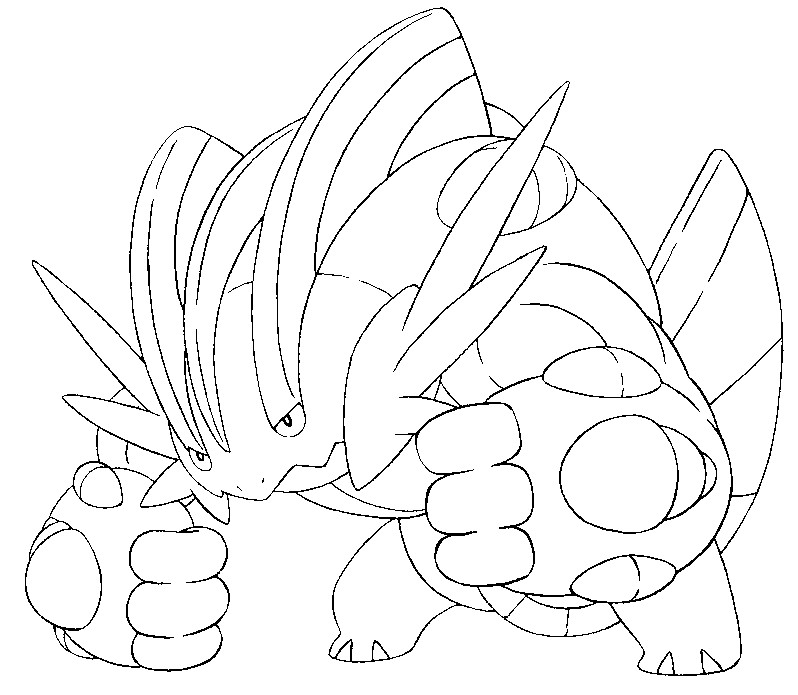 798x695 Pokemon Swampert Coloring Pages