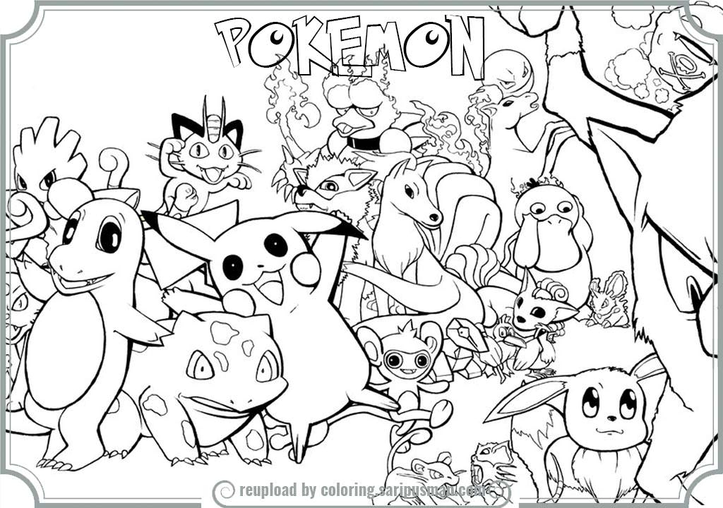 1024x720 All Coloring Pages Coloring Pages Engaging Color Pokemon Online