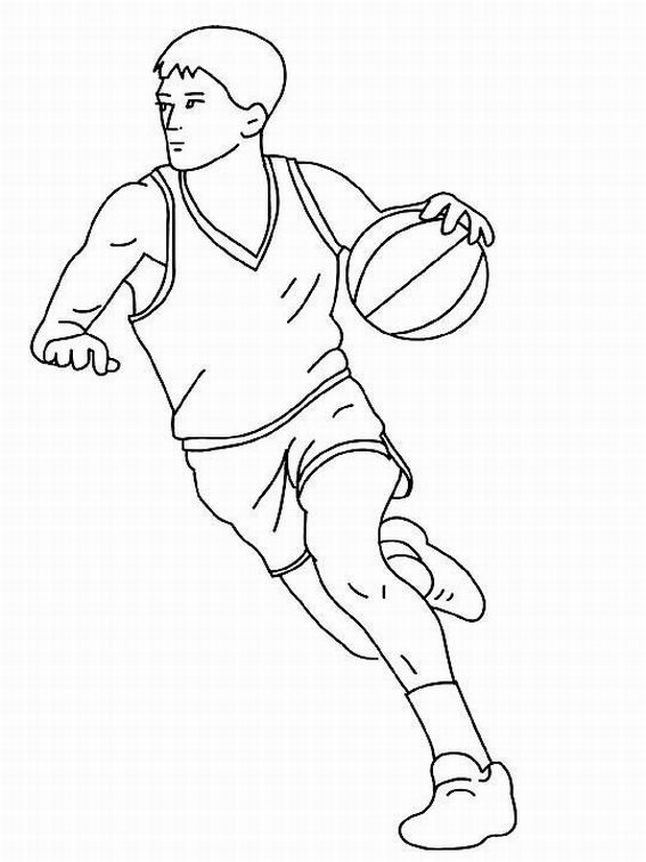 646x862 Kids Basketball Coloring Pages Sport Coloring Pages