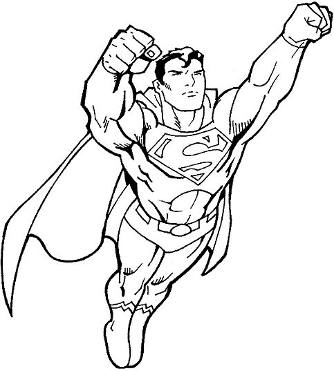 Coloring Pages For Boys Superheroes