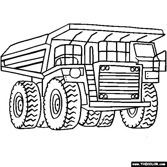 560x560 Digger Coloring Pages For Kids Coloring Page For Boys