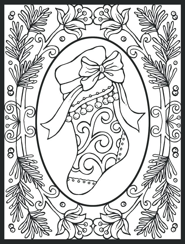 630x830 Christmas Stocking Coloring Pages Pattern Stocking Coloring Pages