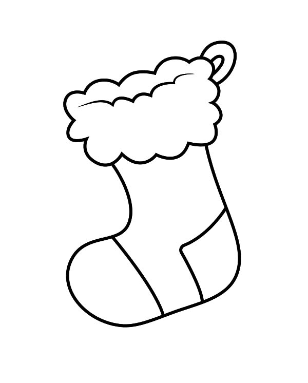 600x746 Christmas Stockings Contain With Sweet Coloring Pages