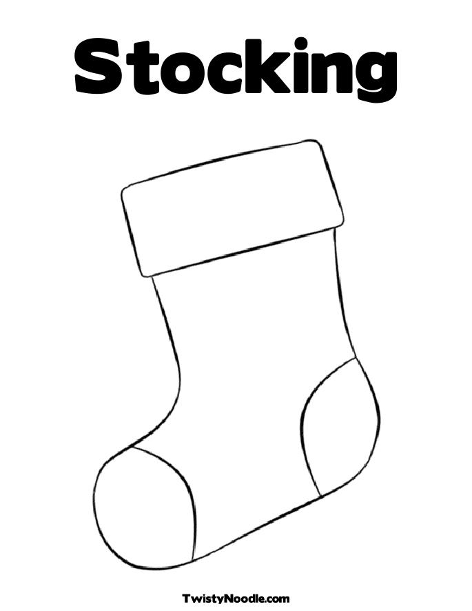 685x886 Christmas Stocking Coloring Page