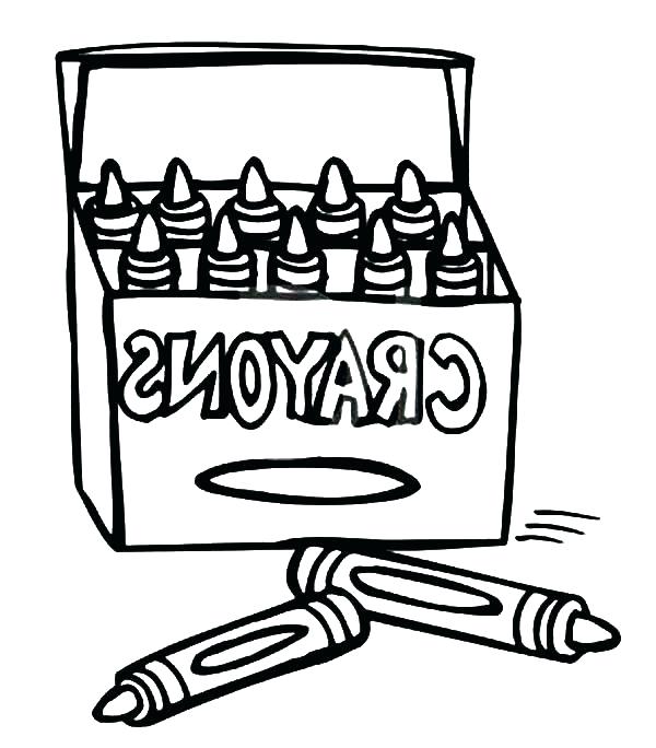 600x684 Crayon Coloring Pages Crayons Coloring Page Crayon Shape Coloring