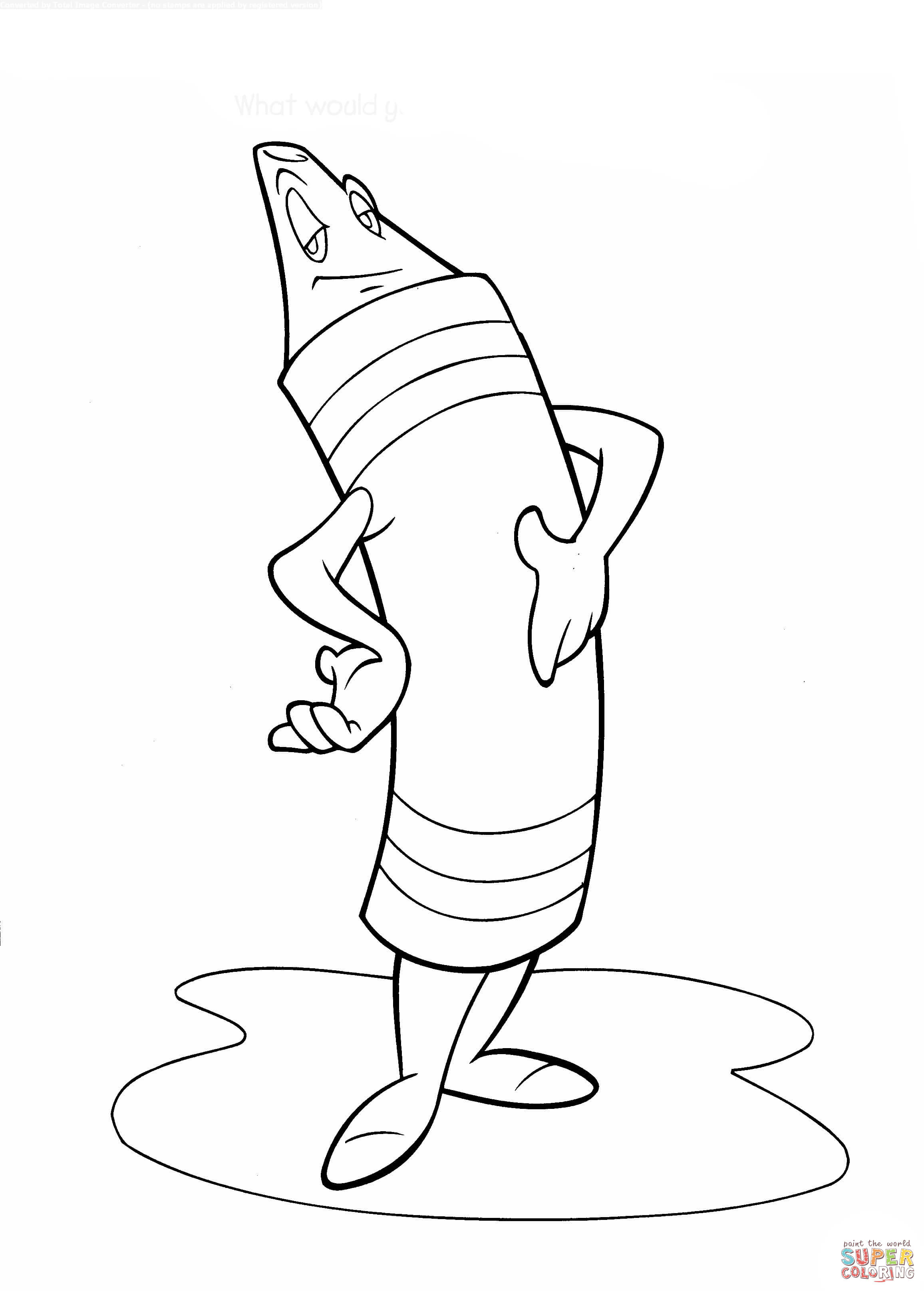 2313x3232 Crayon Coloring Sheet 3609 Crayon Coloring Pages Printable