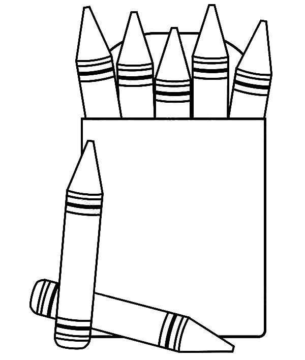 600x708 Coloring Pages Crayons