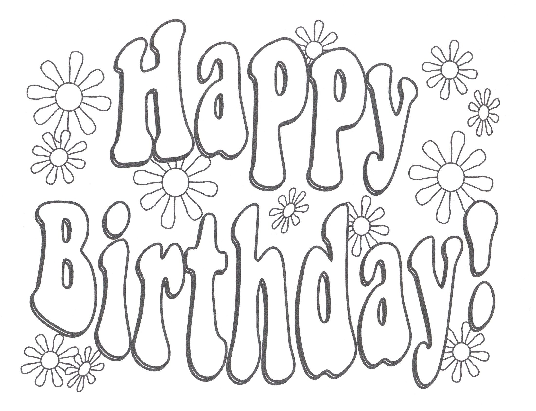 2204x1690 Coloring Pages For Moms And Dads Fresh Happy Birthday Color Pages
