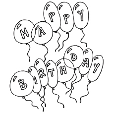 230x230 Happy Birthday Coloring Pages