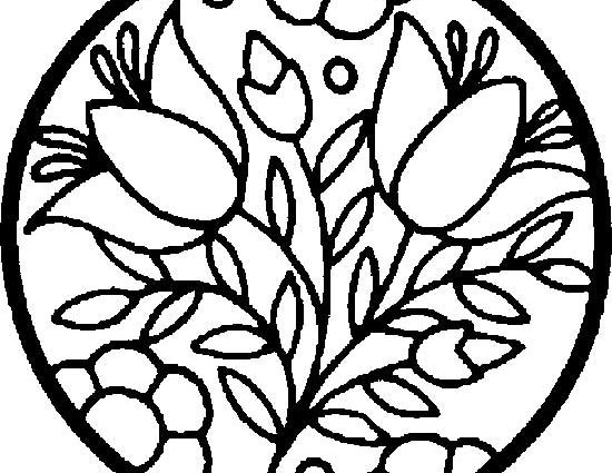 550x425 Easy Coloring Pages For Seniors Coloring Pages For Kids Flowers