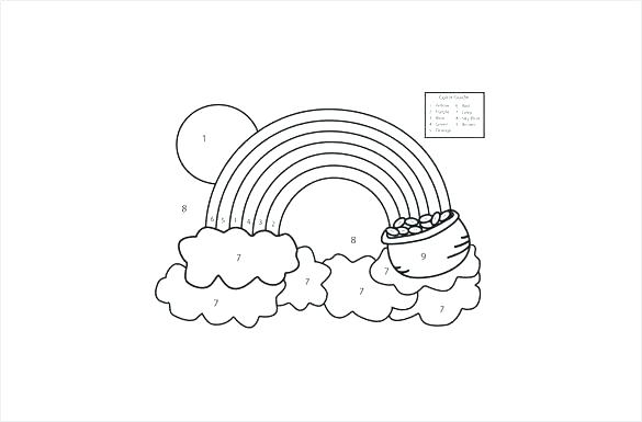 585x385 Coloring Pages For Elementary Students Color By Number Easy