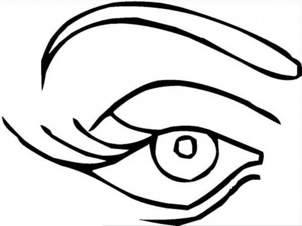 600x448 Eye Coloring Pages Kids Women Eye Preschool Coloring Pages