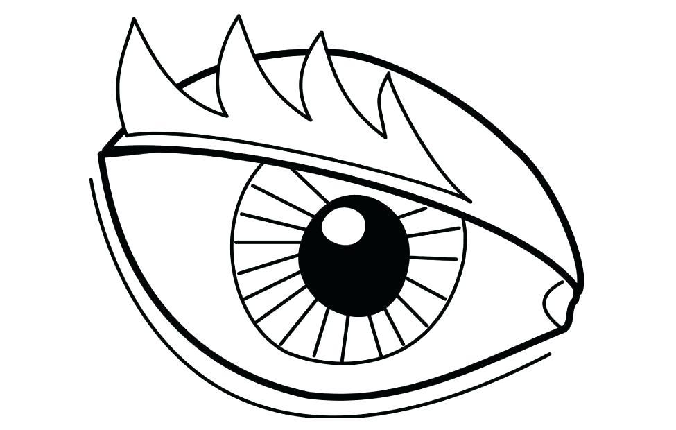 975x620 Eyes Coloring Pages Eye Coloring Sheet Basic Drawing Anime Eyes