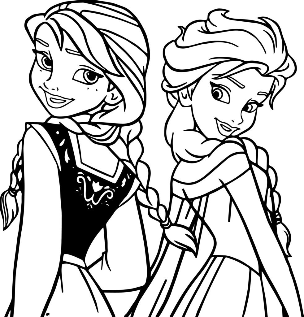 982x1024 Frozen Elsa Anna Hug Coloring Pages For Girls