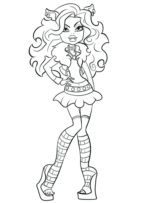 571x800 Monster High Coloring Pages To Print Games Girls Monster High