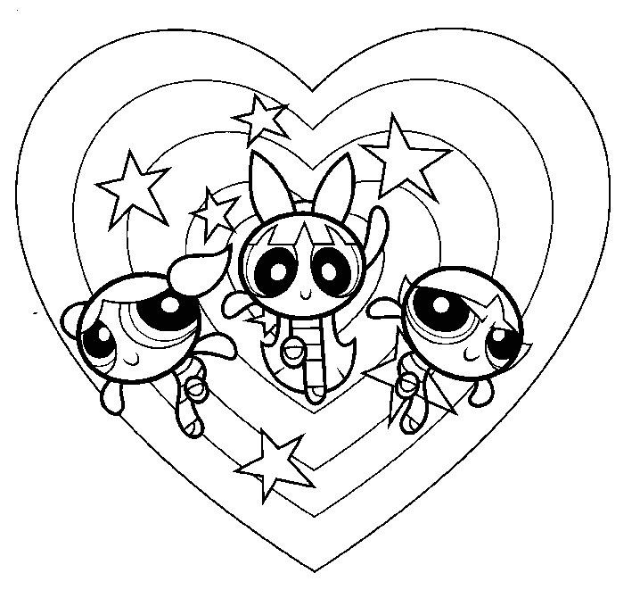 718x670 Powerpuff Girls Coloring Games Free Printable Powerpuff Girls
