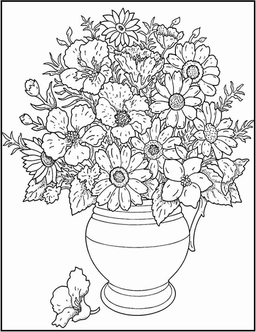 850x1100 Http Colorings Co Hard Flower Coloring Pages For Girls 10 And Up