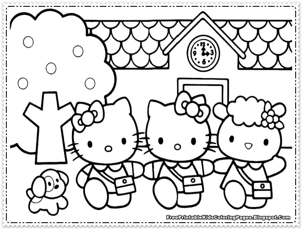 1024x778 Coloring Pages For Girls Hello Kitty Hello Kitty Thanksgiving