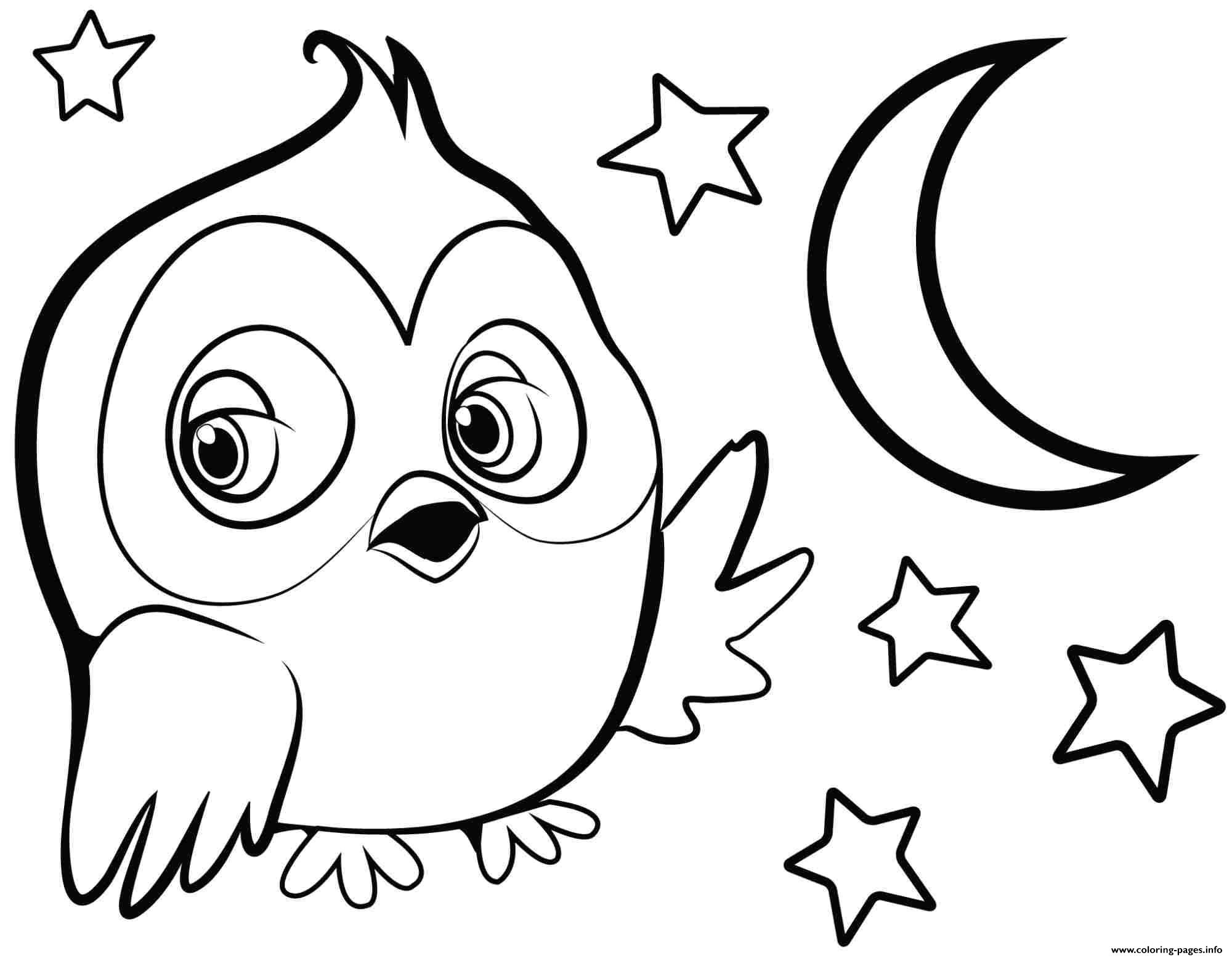 2000x1555 Cute Owl For Girls Coloring Pages Printable