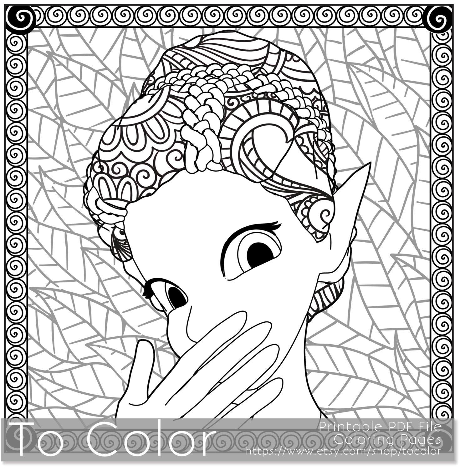 1470x1500 Coloring Pages For Adults Fantasy Pdf Jpg Instant Pleasing Girls