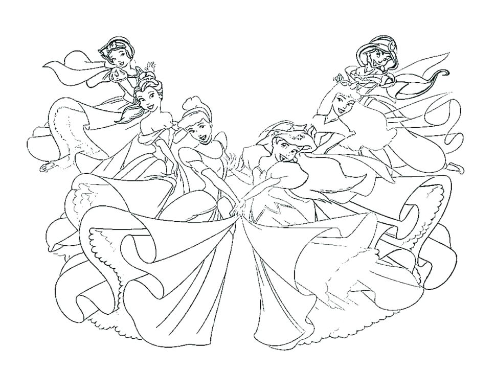 970x728 Coloring Pages For Girls Princess Book And Printable Books Kids