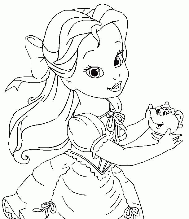 610x707 Girls Princess Coloring Page Print Disney