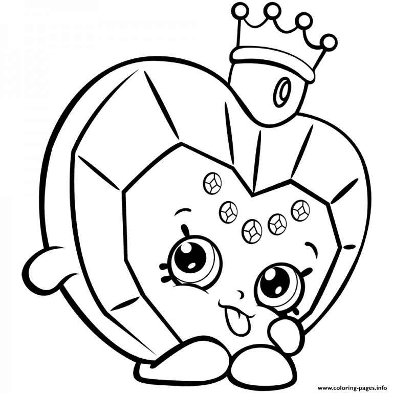 768x768 Shopkins Coloring Pages Free Printable With Coloring Pages